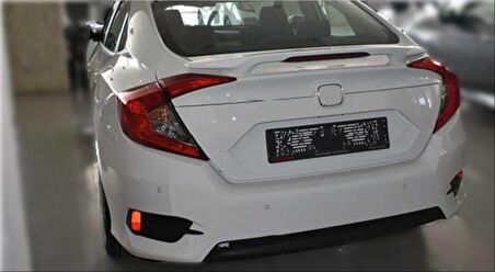 CIVIC FC5 2016-2021 IÇIN UYUMLU ORTA BOY ISIKLI SPOILER (BOYASIZ)