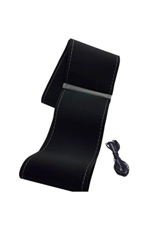 Toyota Corolla 2013 Uyumlu Alkantara Nubuk Dikmeli Direksiyon Kılıfı Gri Yüzüklü