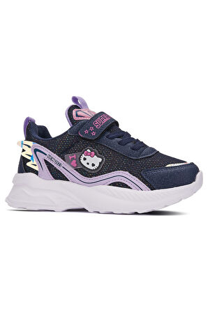 Günlük Kız Çocuk Sneaker Lastik Bağcık Hologram Cırt Hafif Hello Kitty Nefes Alabilen Ayakkabı 2014