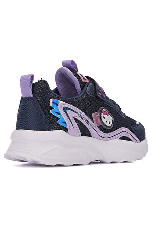 Günlük Kız Çocuk Sneaker Lastik Bağcık Hologram Cırt Hafif Hello Kitty Nefes Alabilen Ayakkabı 2014