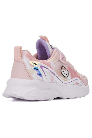 Günlük Kız Çocuk Sneaker Lastik Bağcık Hologram Cırt Hafif Hello Kitty Nefes Alabilen Ayakkabı 2014