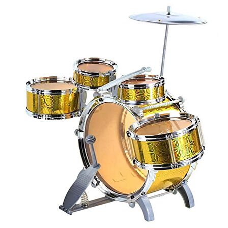 1080080 Sunman Eccho, Davul Set - Jazz Drum / 5 adet Davul, Zil ve Tabure / +3 yaş