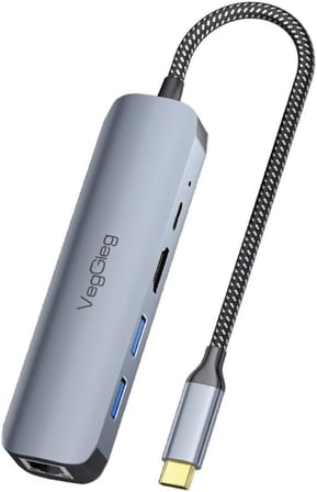 Type-C PD 100W 5 Portlu 4K 60Hz HDMI Gigabit Ethernet USB 3.0 Çoklayıcı Hub