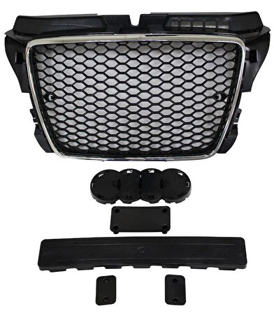 Audi A3 RS3 Panjur Krom/Siyah 2008-2013 Arası Uyumlu