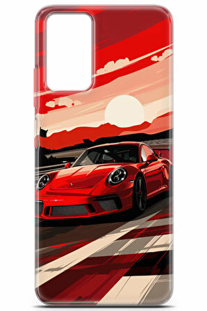 Xiaomi Redmi Note 12S 4G uyumlu Otomoto 19 Telefon Kılıfı Pist Porsche