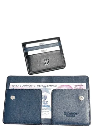 Ancora Leather Hakiki Deri Para Bölmeli Çıtçıtlı Portföy-Unisex-26210