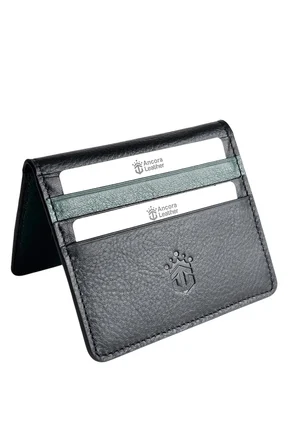 Ancora Leather Hakiki Deri Para Bölmeli Çıtçıtlı Portföy-Unisex-26210