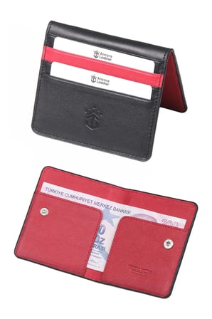 Ancora Leather Hakiki Deri Para Bölmeli Çıtçıtlı Portföy-Unisex-26210