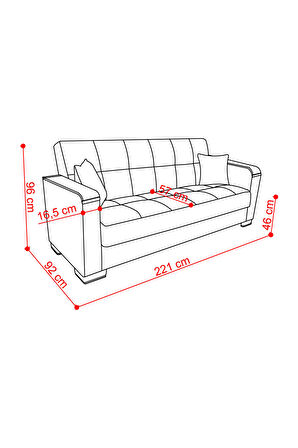 Armada Üç Kişilik Koltuk
