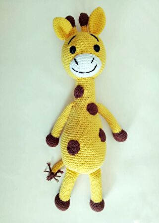 Amigurumi Zürafa Arkadaş Sağlıklı Oyuncak El Örgüsü