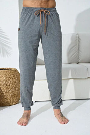 Kly 120R Antrasit Pamuklu Manşetli Tek Alt Pantalon 