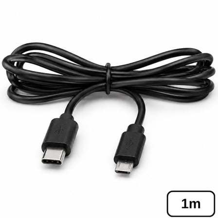 Lunatic 6003 Type C To Mikro Micro USB Şarj ve Data Ara Kablosu 1 Metre