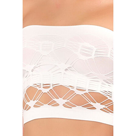 BEYAZ MI Emay 4050 Double Örgü Toparlayıcı Straplez Büstiyer