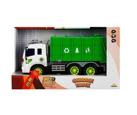 28 cm Pİlli sesli ışıklı çöp kamyonu 0783