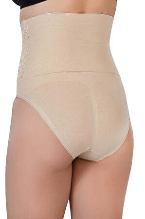 TEN MI Emay 2090 Önü Dantelli Yüksek Bel Slip Korse