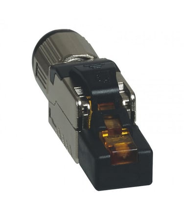 Legrand RJ45 Konektör Cat6a STP Siyah Metalik