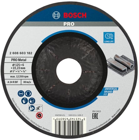 Bosch Professional Kesme Diski, Gri, 125 mm, 1 Adet