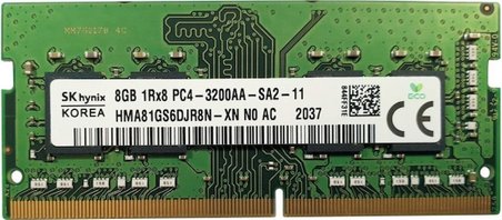 HYNIX 8GB DDR4 3200Mhz CL22 Notebook Ram HMA81GS6DJR8N-XN (Kutusuz) (1.2V)