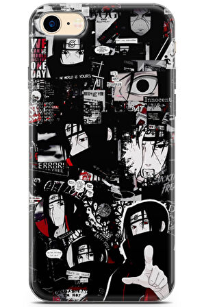 Apple iPhone 7 uyumlu Anime 29 Koruma Itachi Uchiha