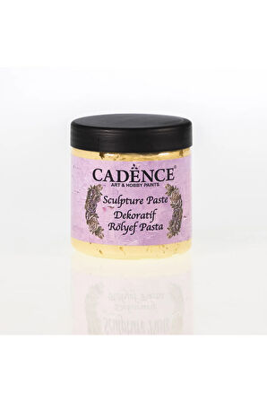 Dekoratif Rölyef Pasta (SCULPTURE PASTE)-1338 Açık Sarı-250ml-400gr