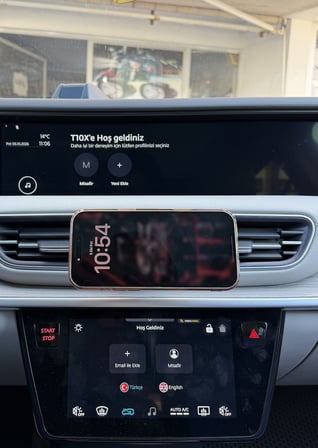 Togg T10X 2023-2024 Araç Içi Premium Telefon Tutucu - Araba Telefon Tutacağı Havalandırma Için