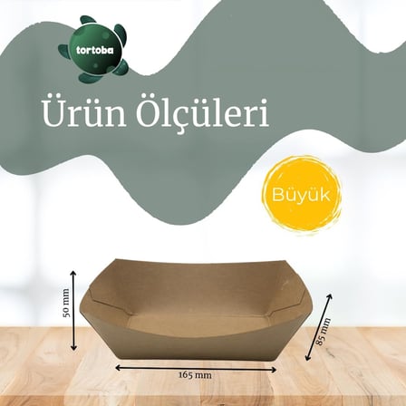 Kağıt Tabak Büyük Boy 50'Li Kullan At Gıda Sunum Tepsisi Sızdırmaz Hamburger Patates Sosisli Çerez Piknik Servis İ̇Çin