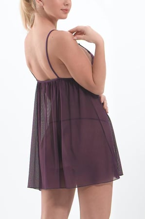 miorre Tül Babydoll Gecelik Takım,Karışık L