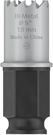 1 x PRO Sheet Metal Power Change Plus Delik Testeresi (Paslanmaz Çelik Saclar, Çelik Saclar, Ø 19 mm, Profesyonel Aksesuar Matkap/Tornavida için)