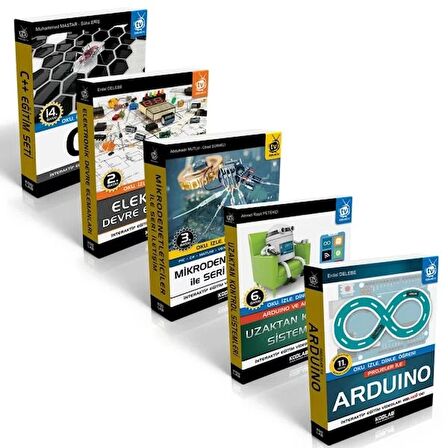 Arduino Eğitim Seti 3 (5 Kitap Takım)