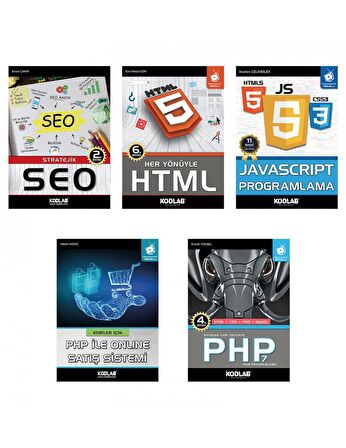 PHP Tabanlı WEB Tasarım Seti (5 Kitap Takım)