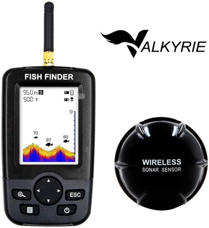 Wireless Balık Bulucu Akıllı Sonar Teknolojisi LCD Ekranlı Kablosuz Balık Tespit Cihazı