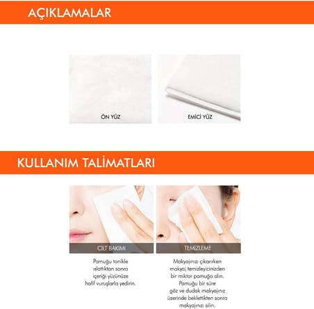 % 100 Pamuk Makyaj Temizleme Pedi Ultra Giant Cotton Pads 400 Adet