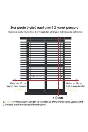 Çift Mekanizmalı Tül Ve Stor Perde Düz - Model 3