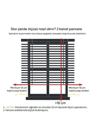 Çift Mekanizmalı Tül Ve Stor Perde Düz - Model 5