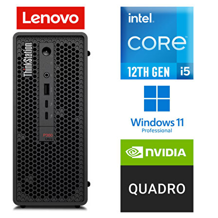 LENOVO ThinkStation 360 Ultra i5-12600K 64GB 1TB SSD T400 2 GB W11P İş İstasyonu 30G1006QTX 005