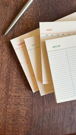 4'lü Masaüstü Tarihsiz Planlayıcı Set (Hedefler, Haftalık Planlayıcı, Noktalı ve Çizgili Notepad)