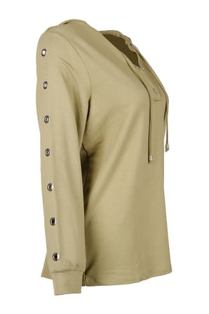 Vedi-bb Oversize Kapüşonlu Uzun Kol Kadın Sweatshirt - Günlük Rahat Şık