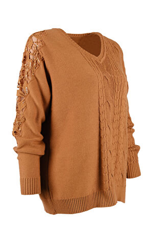 İşlemeli Detaylı Kazak Vedi