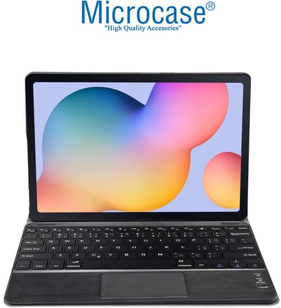 Samsung Galaxy Tab S6 Lite P610 10.4 inch Bluetooth Touchpad Klavye + Standlı Kılıf - BKK5