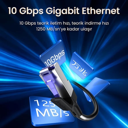 CAT7 10Gbps Gigabit 600Mhz FTP RJ45 Ethernet Kablosu 15 Metre