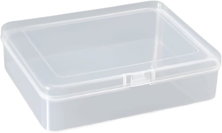 12,5cm Mini Şeffaf Eşya Takı Elektronik Saklama Kutusu Organizer Düzenleyici Klipsli Kapaklı Kutu