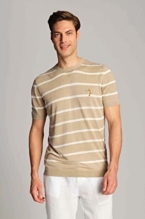 Ruck & Maul Erkek T-Shirt 23788-312 Silver Mink