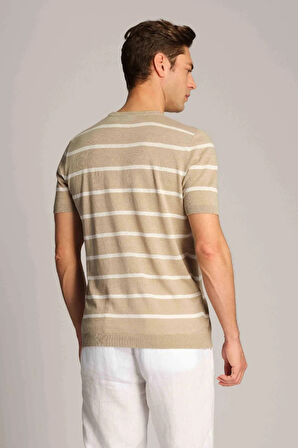 Ruck & Maul Erkek T-Shirt 23788-312 Silver Mink