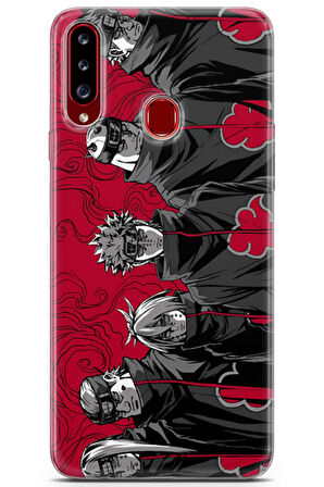 Samsung Galaxy A20S uyumlu Manga 13 Darbe Önleyici Akatsuki Shippuden Naruto