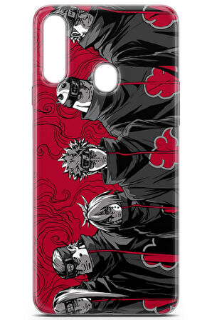 Samsung Galaxy A20S uyumlu Manga 13 Darbe Önleyici Akatsuki Shippuden Naruto