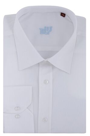 BLU Kravat Yaka Klasik Gömlek