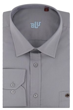 BLU Kravat Yaka Klasik Gömlek