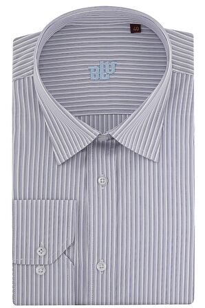 BLU Yarım İtalyan Alttan Düğmeli Yaka Klasik Gömlek