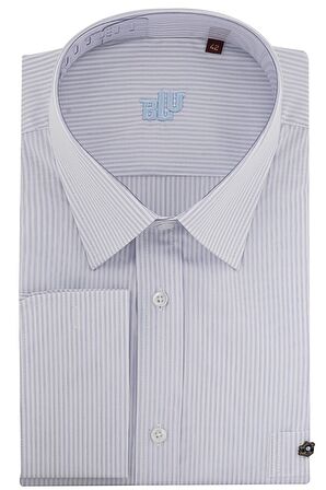 BLU Yarım İtalyan Yaka Klasik Gömlek