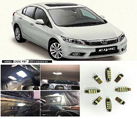 Oled Garaj Honda Civic FB7 İçin Uyumlu İç Aydınlatma Takımı